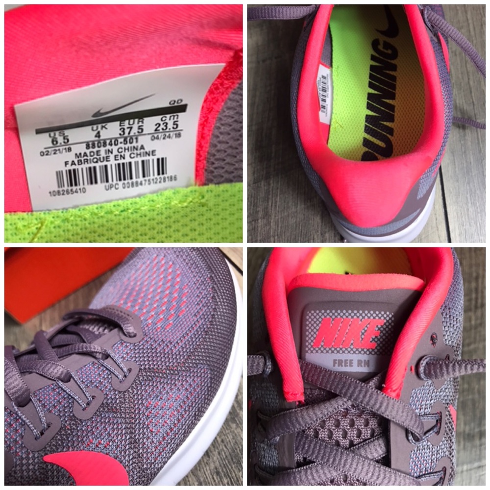 🌿Sale🌿 NWT Nike Free Rn 2017 Provence Purple Women's Size 6.5 880840 501 - Picture 7 of 7